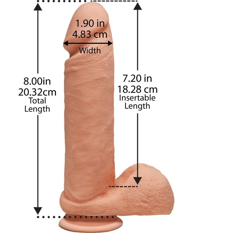 Dual Density Dildo Perfect D Met Testikel Vanille Sexshop Talonze