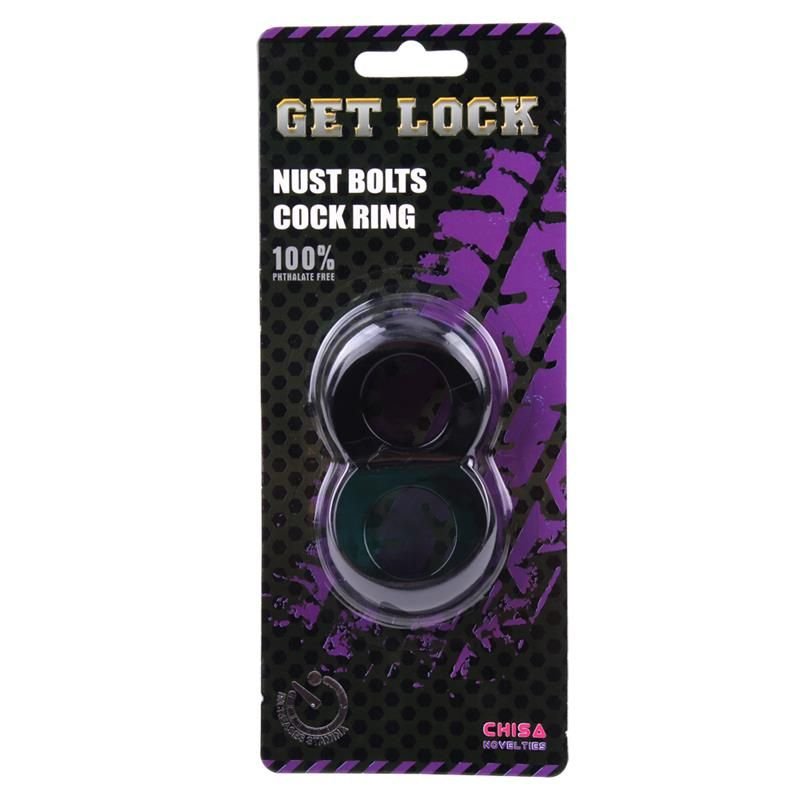 Chisa Duo Cock 8 Ball Ring-black