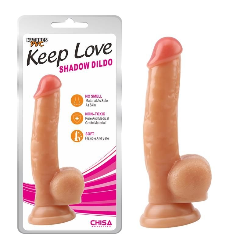 Chisa dildo Shadow 22 x 4,5 cm huidskleur