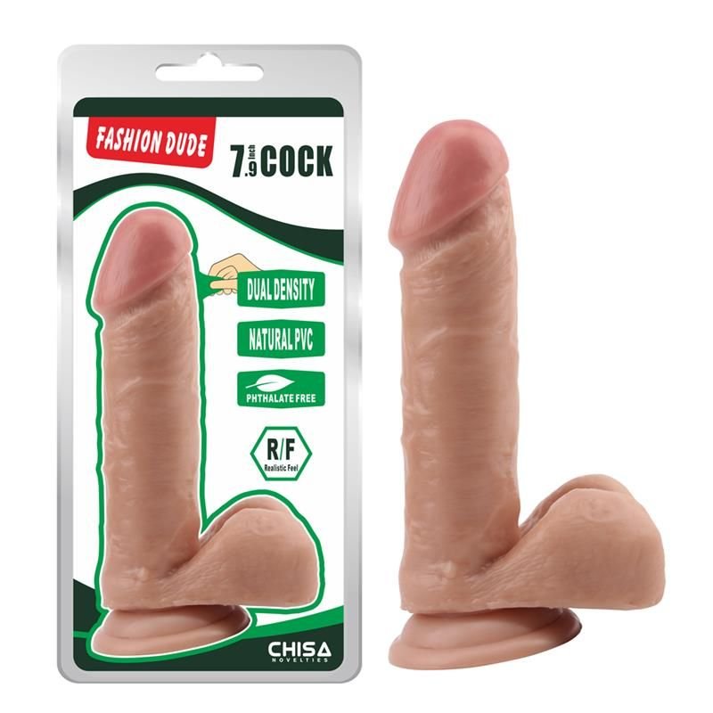 Chisa Dildo Dual density Fashion Dude 20 cm Flesh
