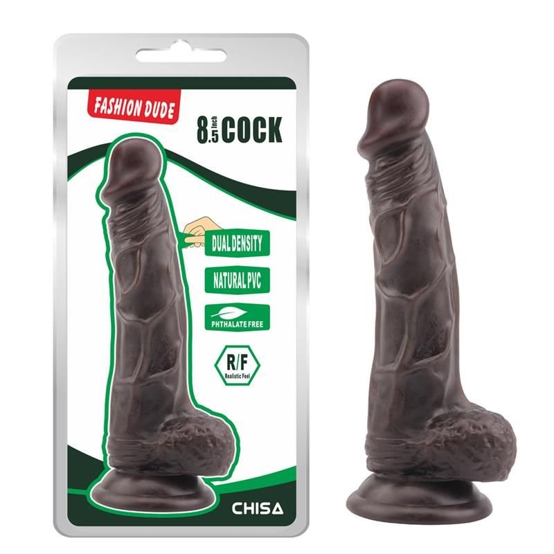 Chisa dildo met dubbele dichtheid Fashion Dude 21 x 4.1 cm (bruin)