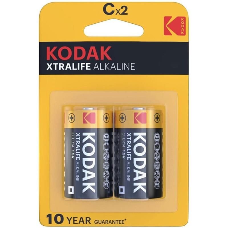 Kodak Xtralife Alkaline batterij C LR14 Blister van 2