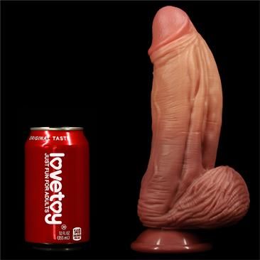 Lovetoy Nature King dual layer dildo 10"