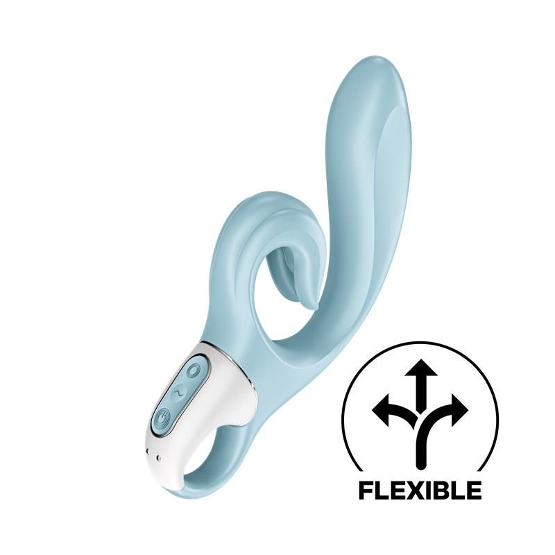 Satisfyer Love Me rabbit vibrator, blauw