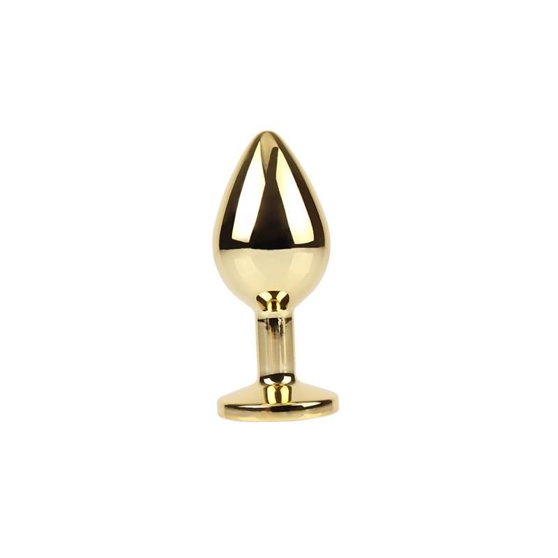 Chisa Rosy Gem gouden buttplug met juweel maat M