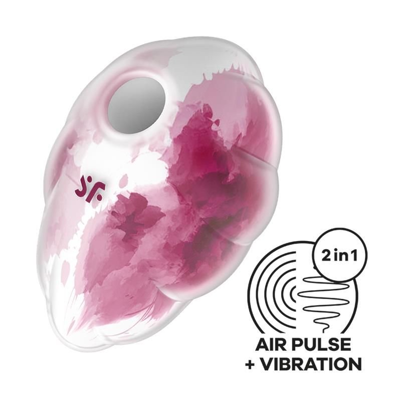 Satisfyer Cloud Dancer clitoris sucker en vibrator, rode print
