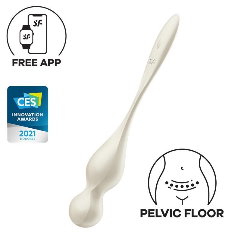 Satisfyer Love Birds 1 kegelballen (wit)