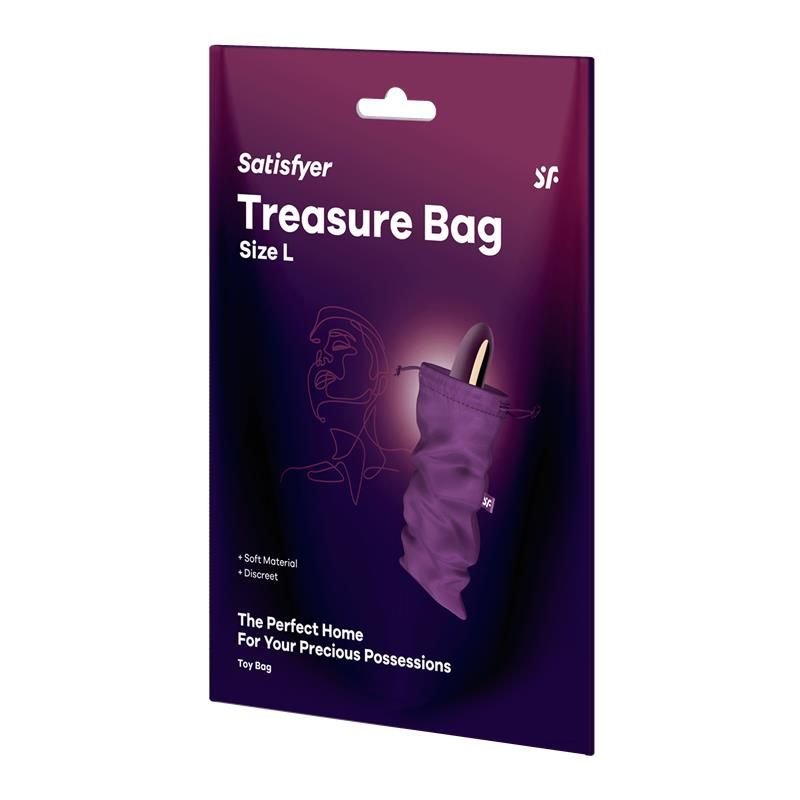 Satisfyer opbergtas Treasure Bag maat L (paars)