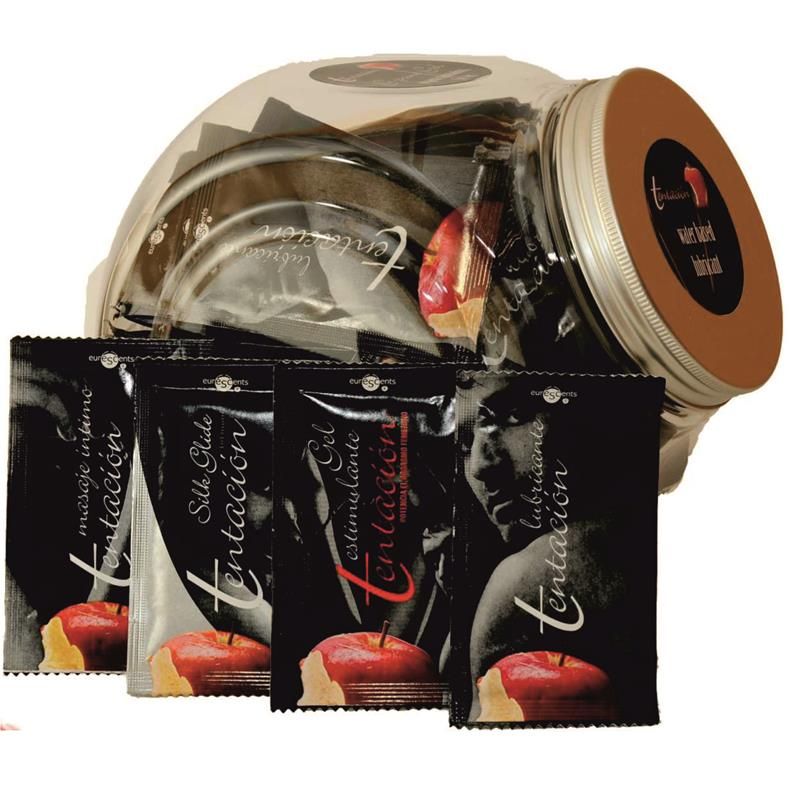 Tentacion glijmiddel in eenmalige dosis chocolade 25 stuks