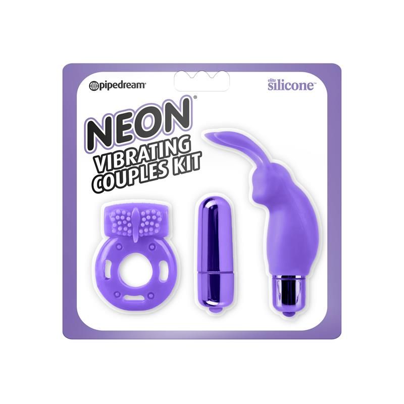 Neon vibrerende koppelkit (paars)