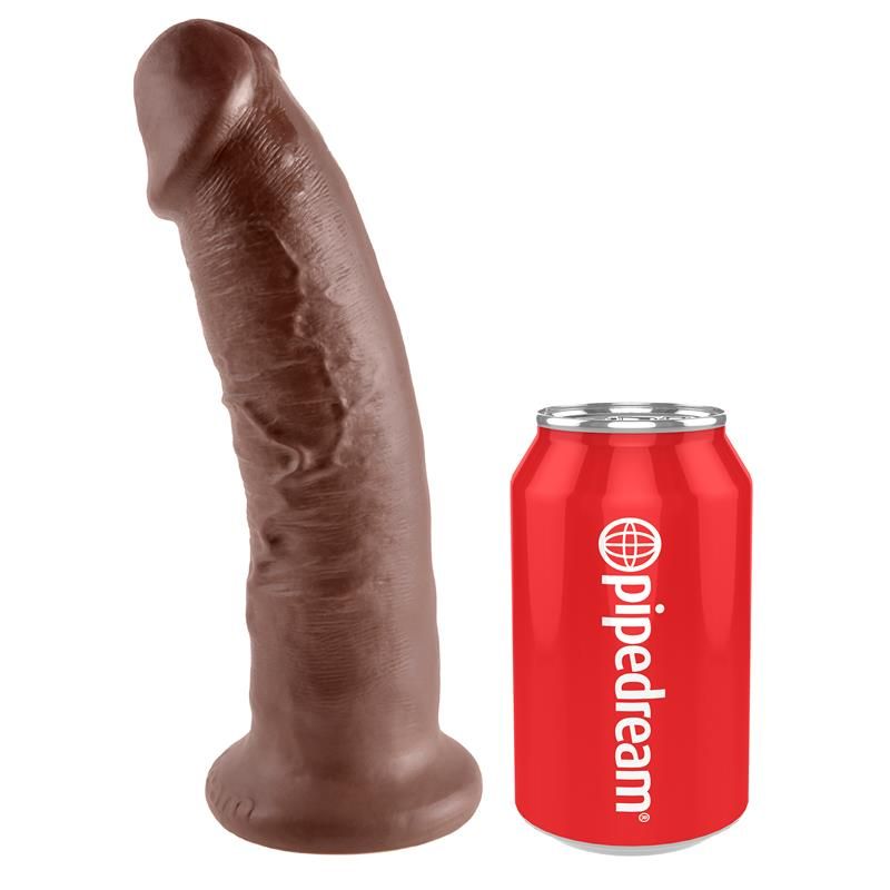 King Cock dildo 9" (bruin)