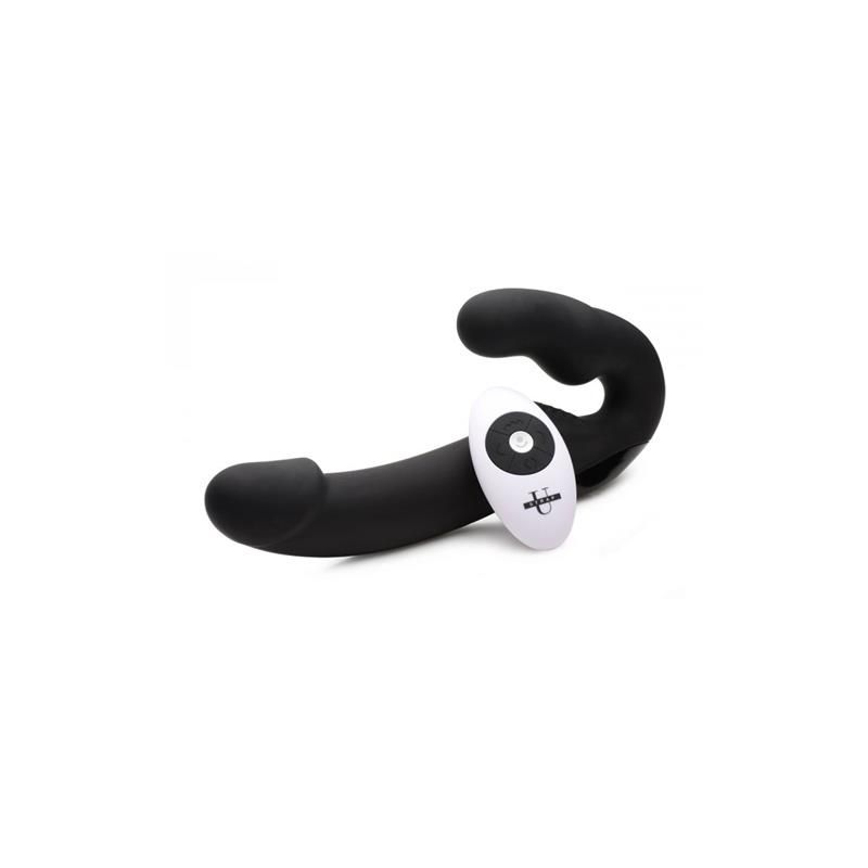 Strap U Urge vibrerende strapless strap-on (zwart)