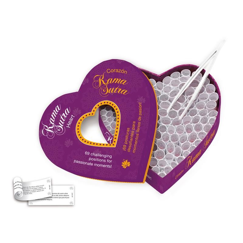 Tease & PLEASE Question Game Kama Sutra Heart (Engels/Spaans)