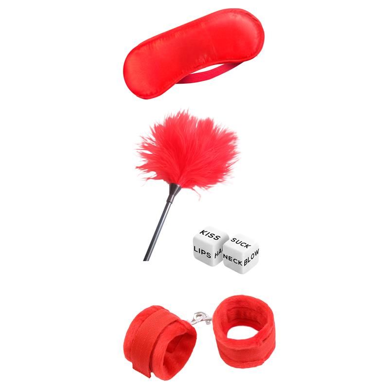 IntoYou 4-delige bondageset voor beginners (rood)