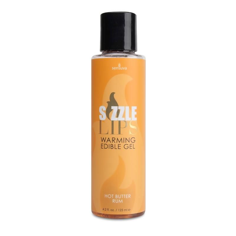 Sensuva Sizzle Lips eetbare verwarmende gel botterrum 125 ml