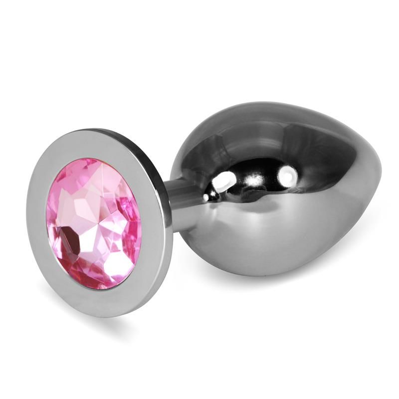 Lovetoy metalen buttplug RoseBud Classic met roze juweel