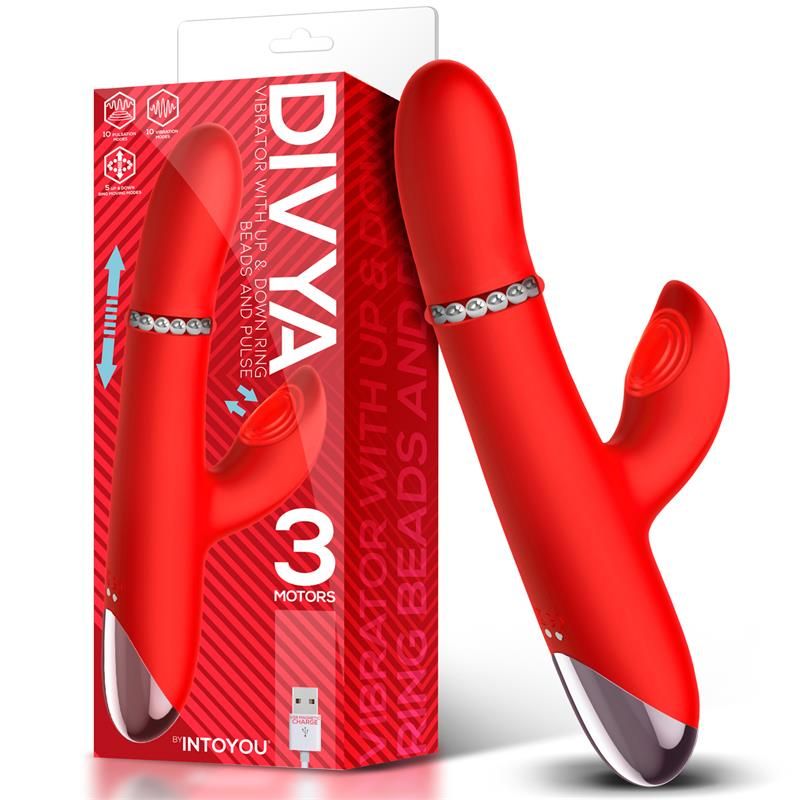 IntoYou Divya vibrator met op- en neergaande interne balletjes