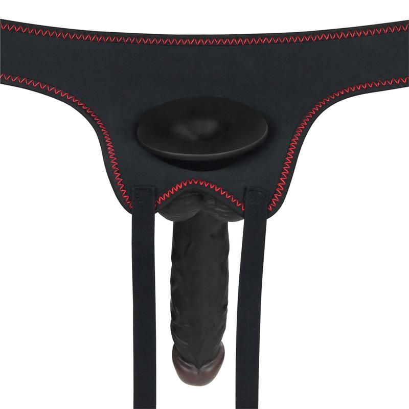 Lovetoy verstelbare strap-on met dildo 7,5", 10 standen
