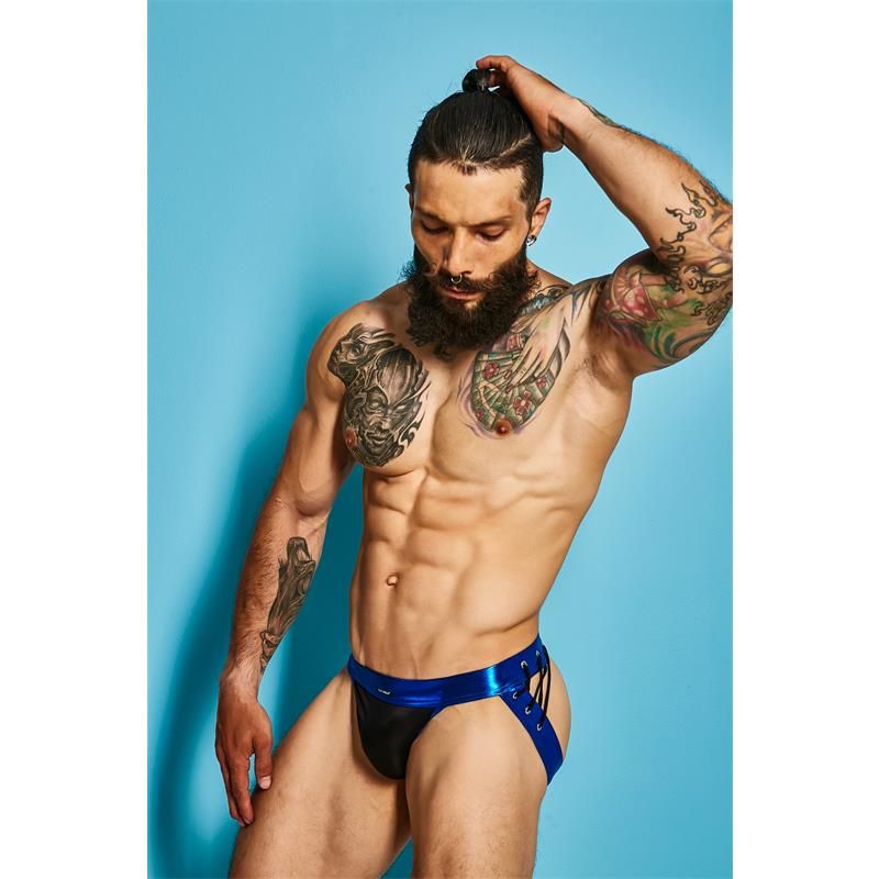 Cut4men C4M14 Desire jockstrap blauw kunstleer