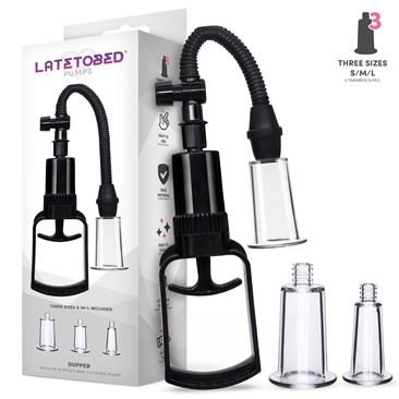 LateToBed Dupper clitoris- en tepelpomp met 3 cups