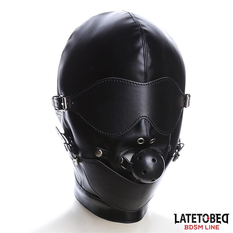 LateToBed slavenkap met oogmasker en ademende balgag