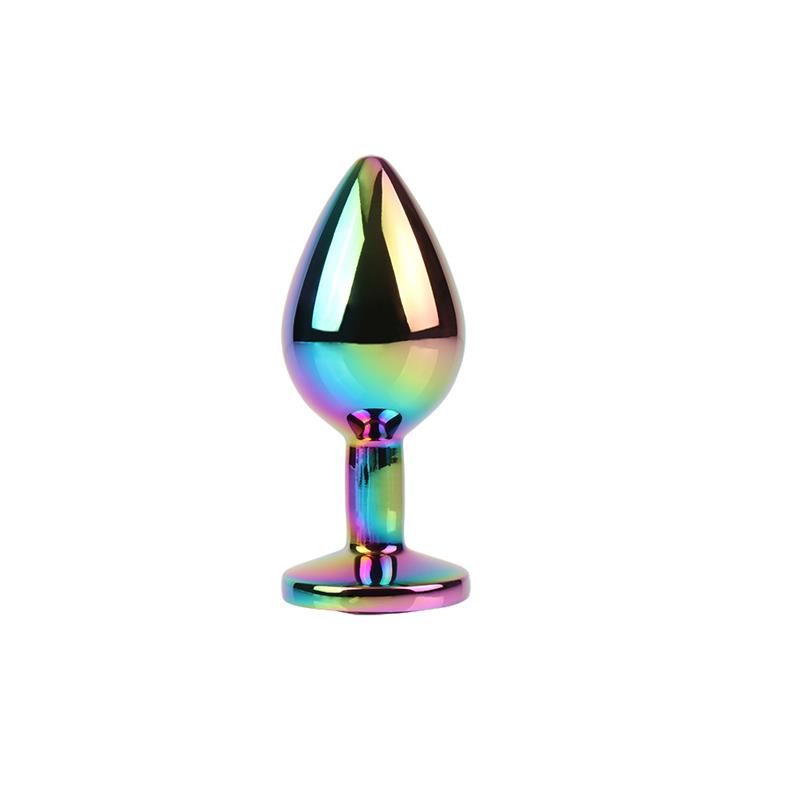 Chisa Rainbow Gem meerkleurige buttplug met juweel