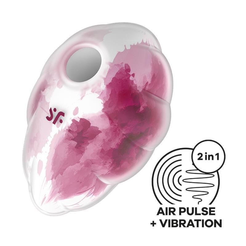 Satisfyer Cloud Dancer clitoris sucker en vibrator, rode print