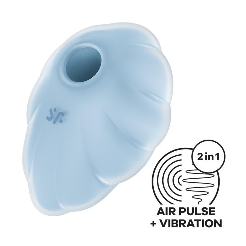 Satisfyer Cloud Dancer, clitoris sucker en vibrator (blauw)