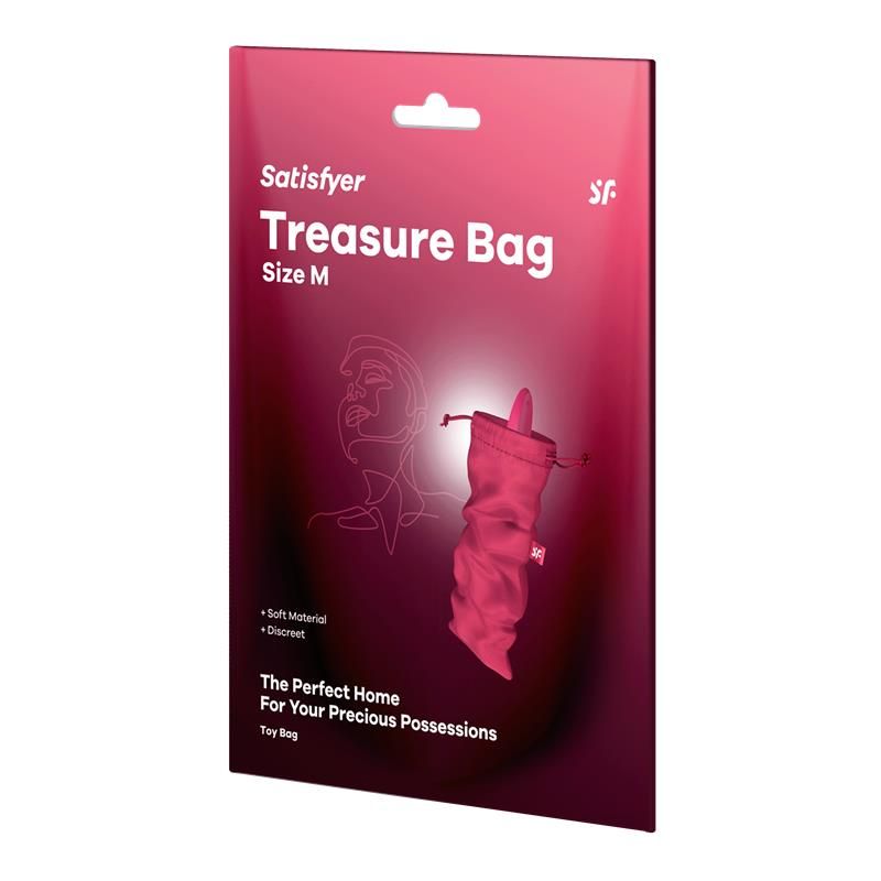 Satisfyer opbergtas Treasure Bag maat M (rood)