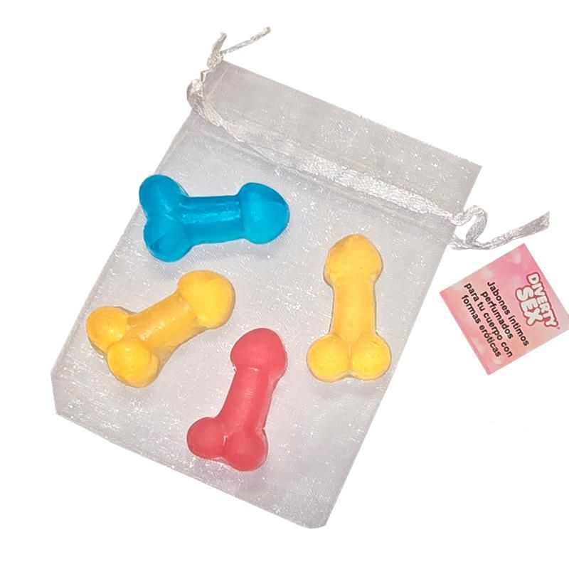 Diverty Sex Set van 4 Mini Penisvorming Zepen Kleuren