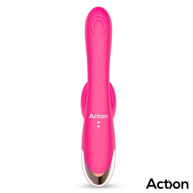 Action Antony vibrator met dubbel tikken en wiebelende vinger