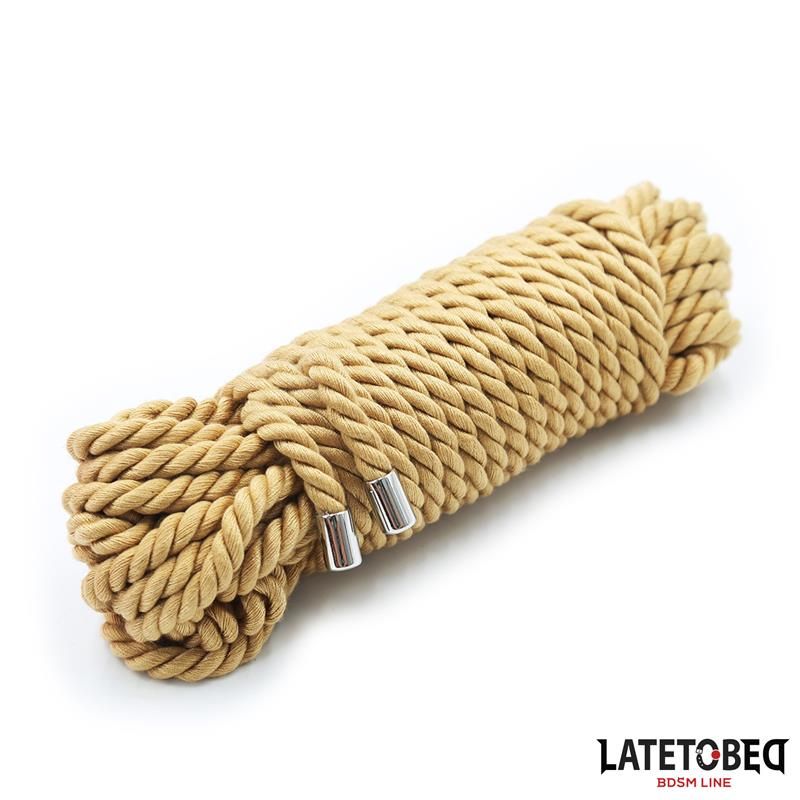 LateToBed bondagetouw met metalen details 10 m