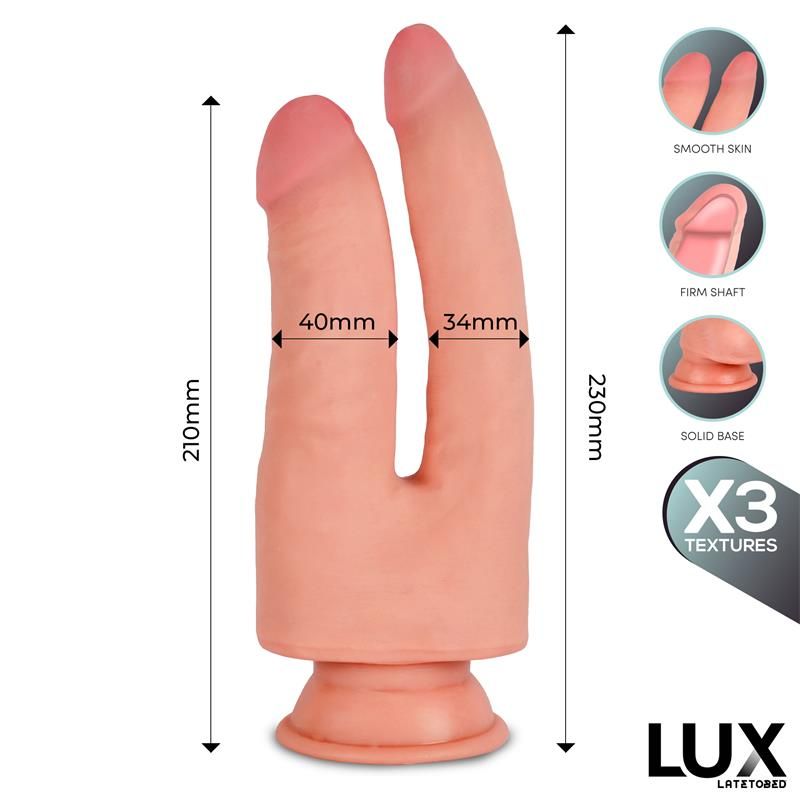 Lux Franz Triple Density dubbele dildo 8,2" - 9"