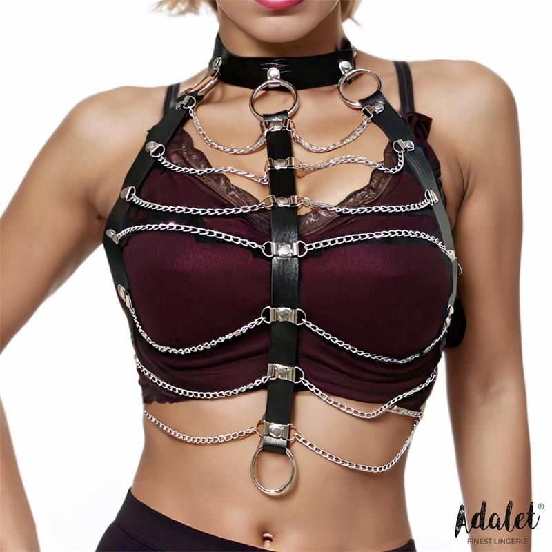 Adalet Lingerie Hilda borstharnas met ketting, one size