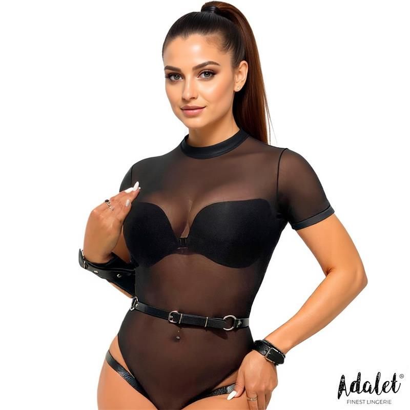 Adalet Lingerie Jimena billenharnas met handboeien, one size