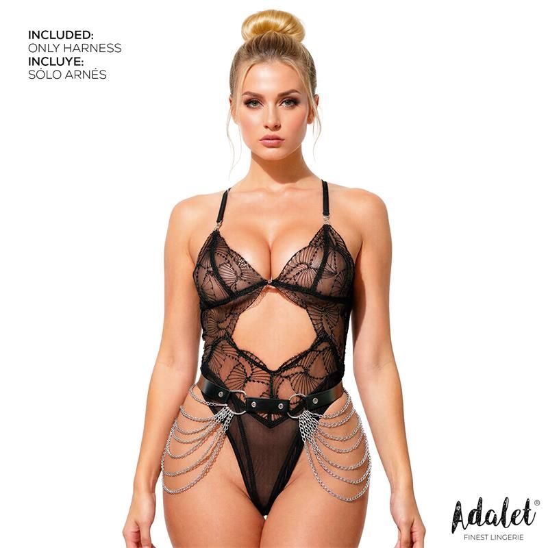 Adalet Lingerie Nadine tailleharnas met ketting, one size