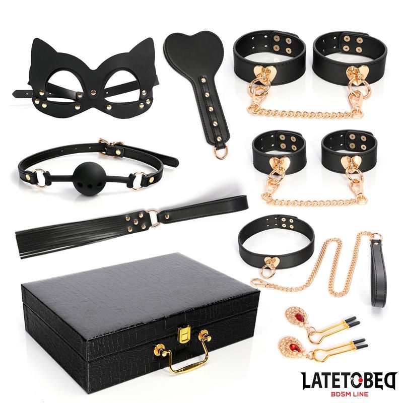 LateToBed 8-delige bondageset met koffer