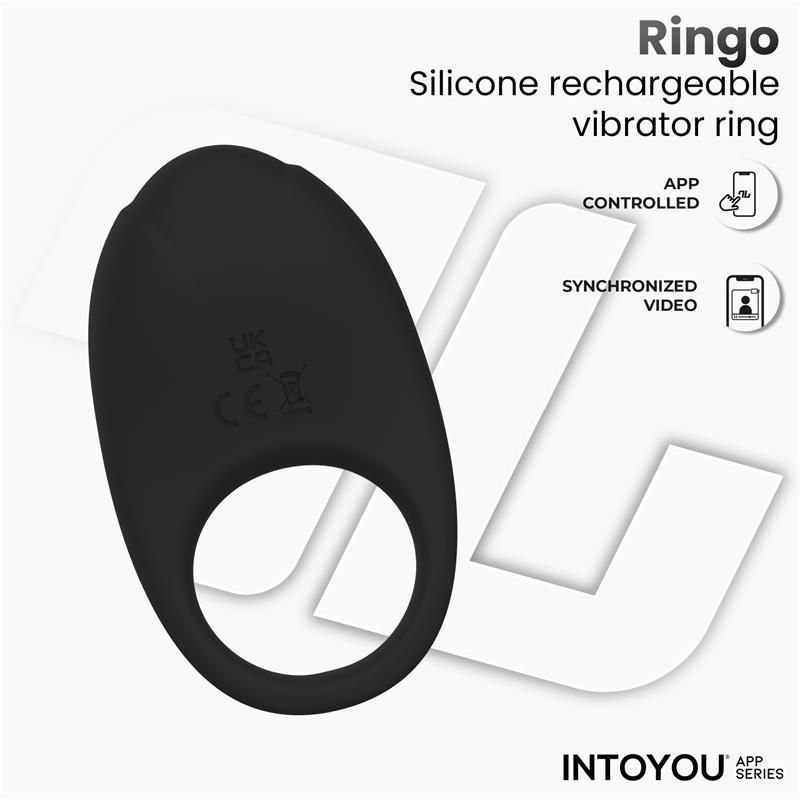 IntoYou Ringo vibrerende ring (zwart)