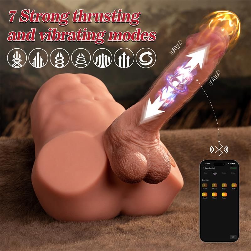XISE Jonah halve torso met afneembare dildo