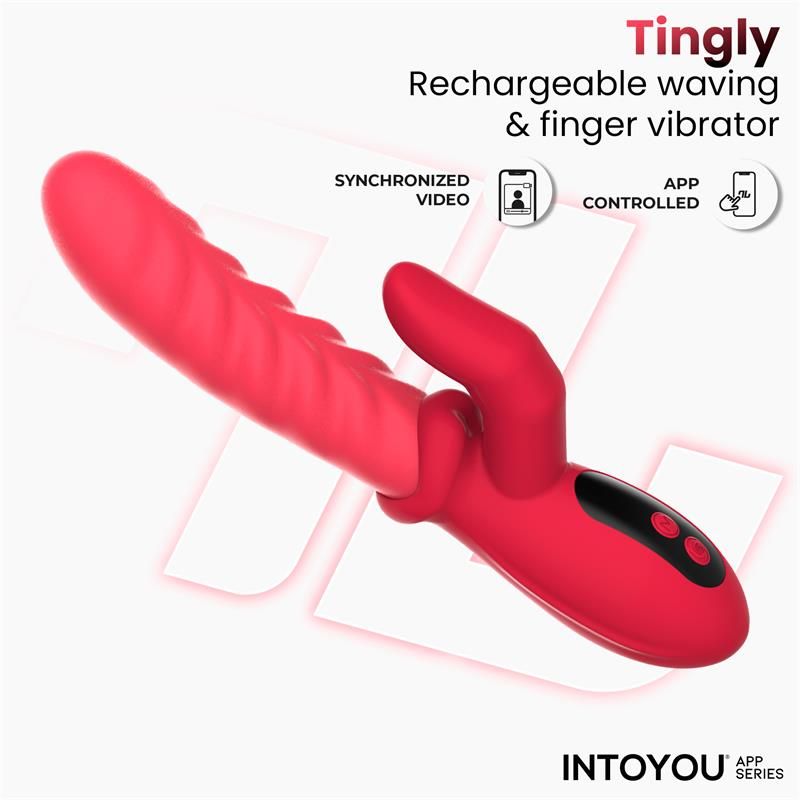 IntoYou Tingly vibrator met vinger, golfbeweging en app