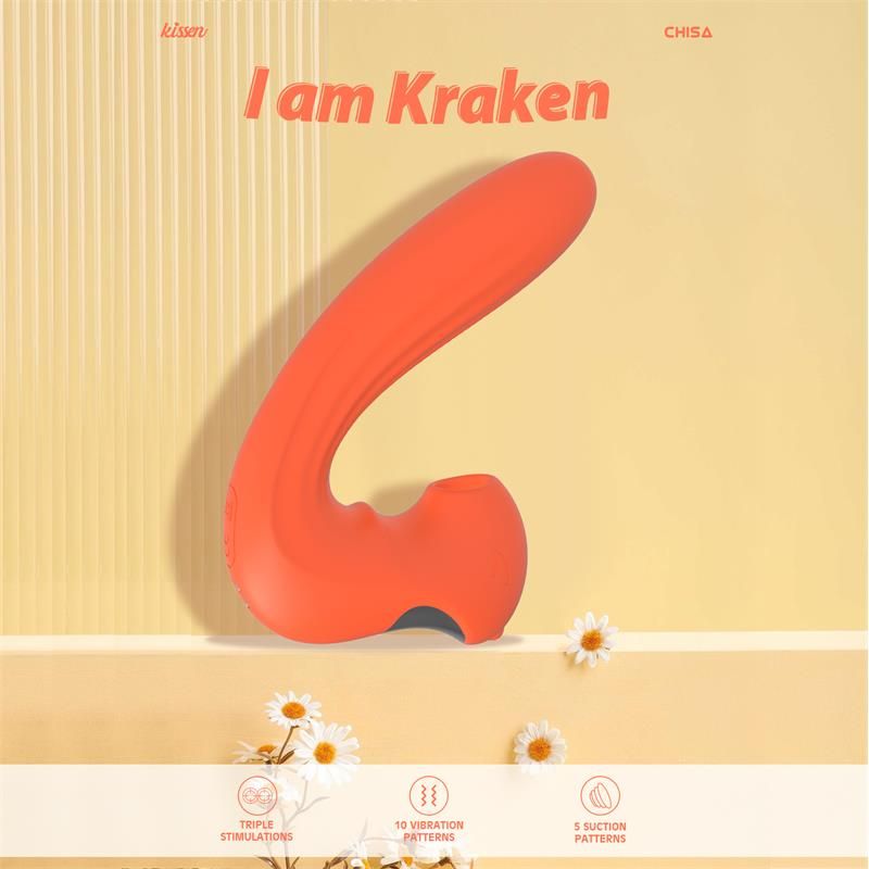 Chisa Kraken Vibe met clitorale zuigtoy luchtdrukvibrator