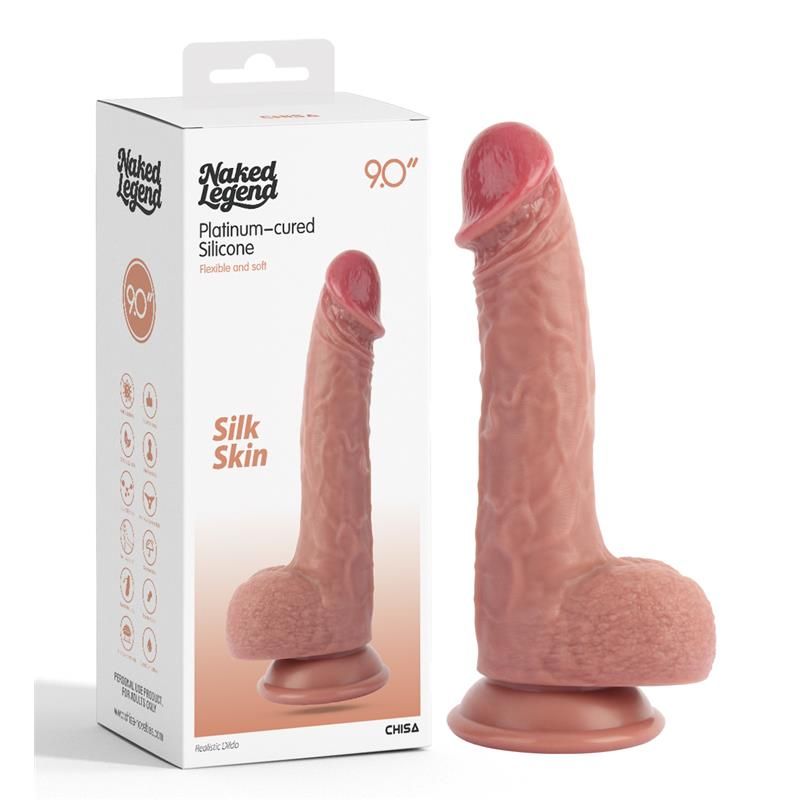 Chisa Silk Skin Dildo Vloeibare Siliconen 23,5 cm