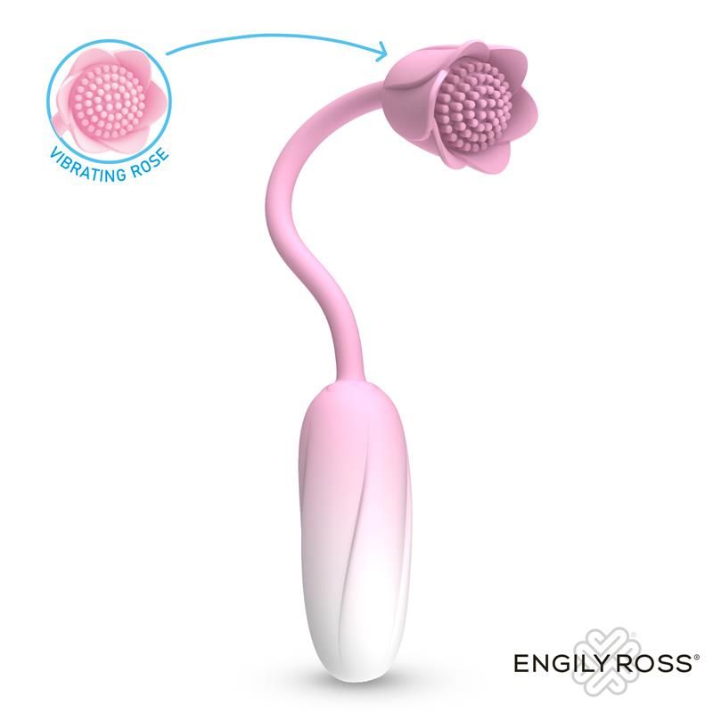 Engily Ross Florae vibratie-ei met roosstimulator en afstandsbediening