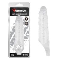 Chisa Mighty sleeve met balring, transparant, afbeelding 4
