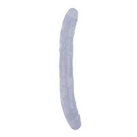 Chisa dubbele dildo Hi-Rubber 12,8" transparant