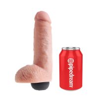 King Cock spuitende realistische dildo 8", afbeelding 2