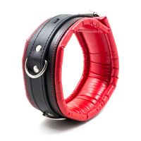 LateToBed halsband met metalen riem en gevoerde binnenkant