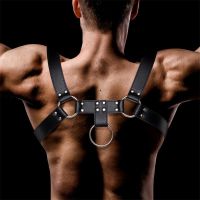 IntoYou Domine borstharnas voor mannen, veganleer, afbeelding 3