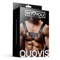 IntoYou Quovis borstharnas voor mannen, veganleer, afbeelding 4