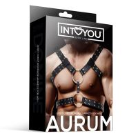 IntoYou Aurum borstharnas voor mannen, veganleer, afbeelding 4